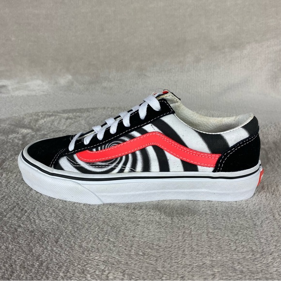 Vans Old Skool Style 36 Swirl Shoes Men 4.5 Women 6 Black Coral Canvas NEW - Picture 2 of 10
